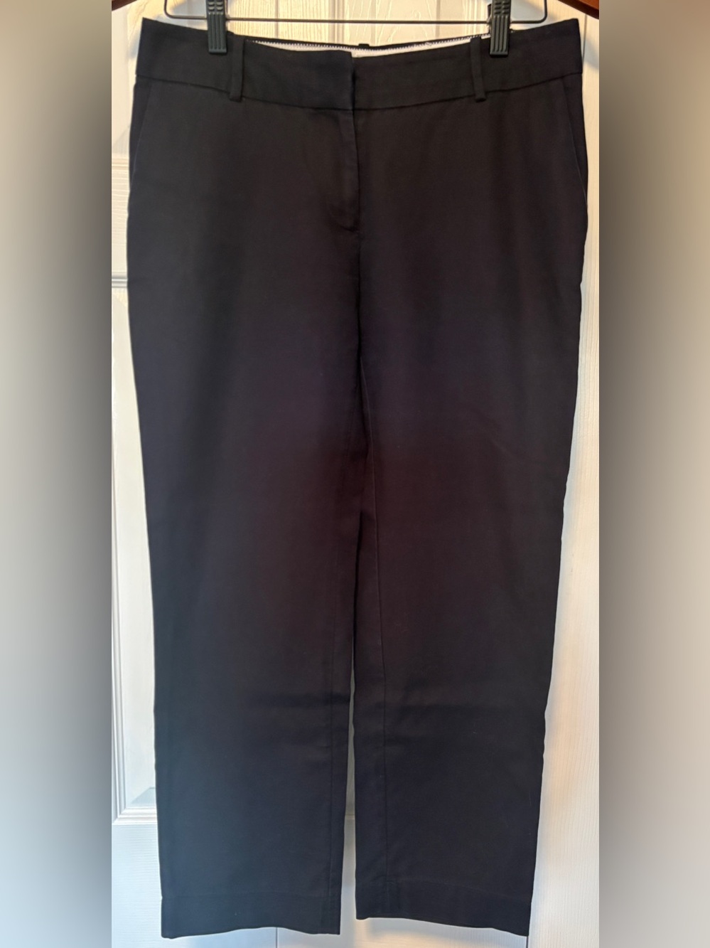 J.Crew Superfine Cotton City Fit Cropped Trouser Pants Navy 4